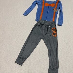 BLIPPI 4T Pajamas Top & Bottoms Snug-fitting Pullover-Size 4T RUNS SMALL (2T)